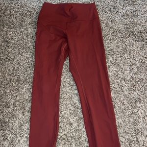 burnt orange lululemon leggings in size 6